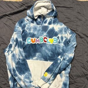 Blue Tie-Dye Hoodie
